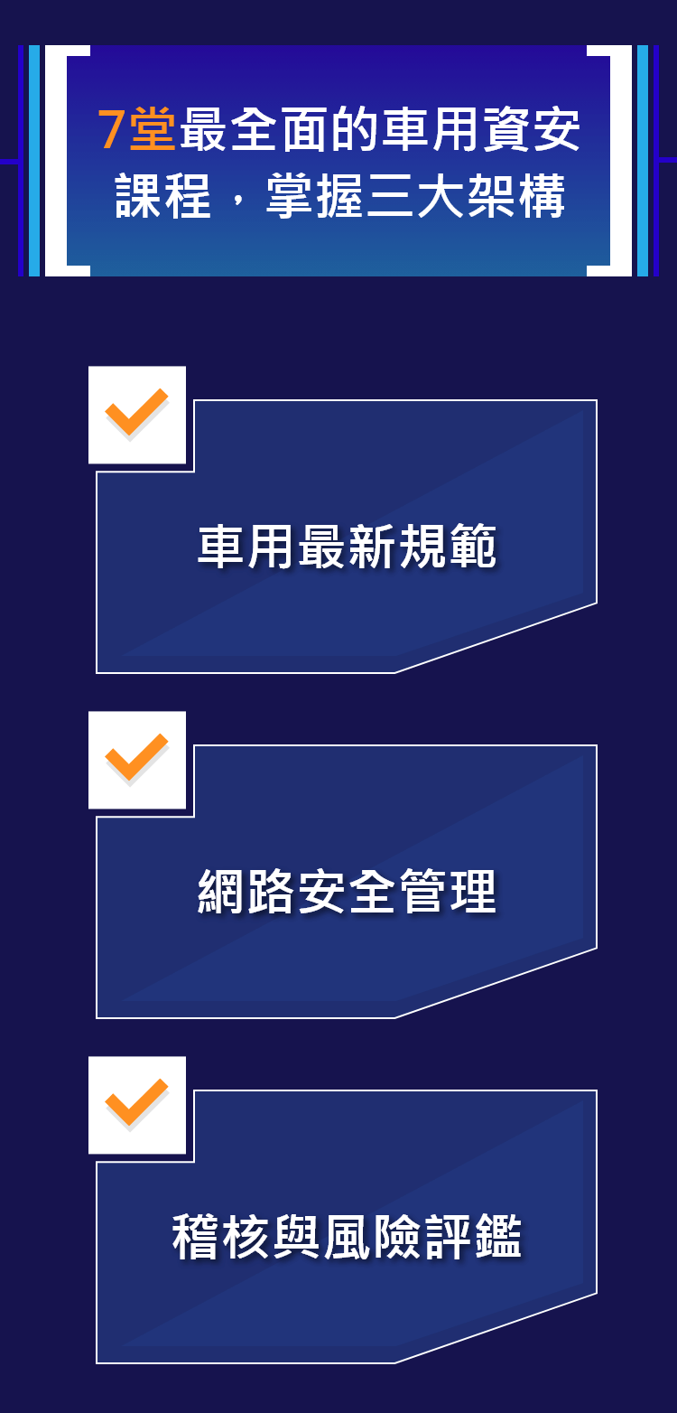 7堂最全面的車用資安課程，掌握三大架構
